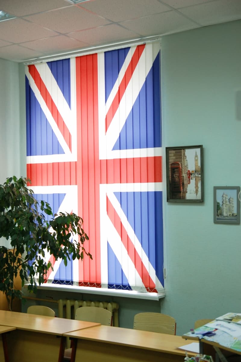 Британский флаг фотожалюзи. Печать фото на жалюзи